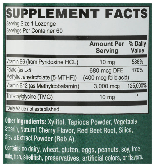 Plant Fusion Methyl B12 & Folate 60ct