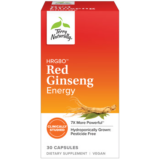 Terry Naturally HRG80 Red Ginseng Energy 30 Capsules