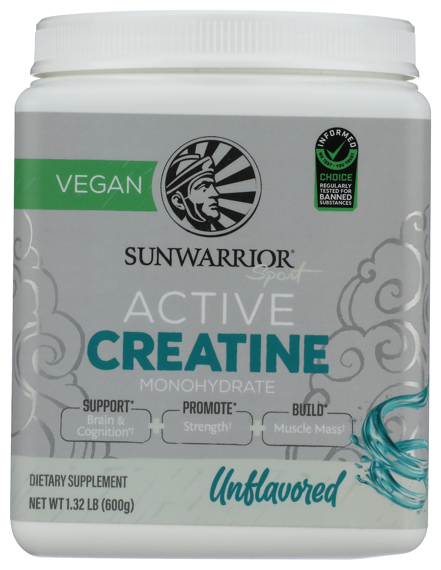 Sunwarrior Active Creatine Unfl 600g 120srv