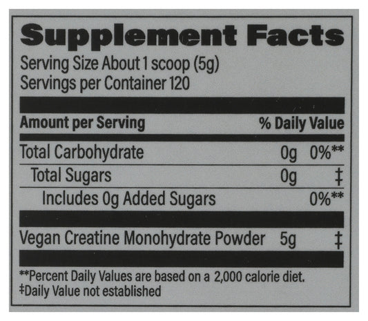 Sunwarrior Active Creatine Unfl 600g 120srv