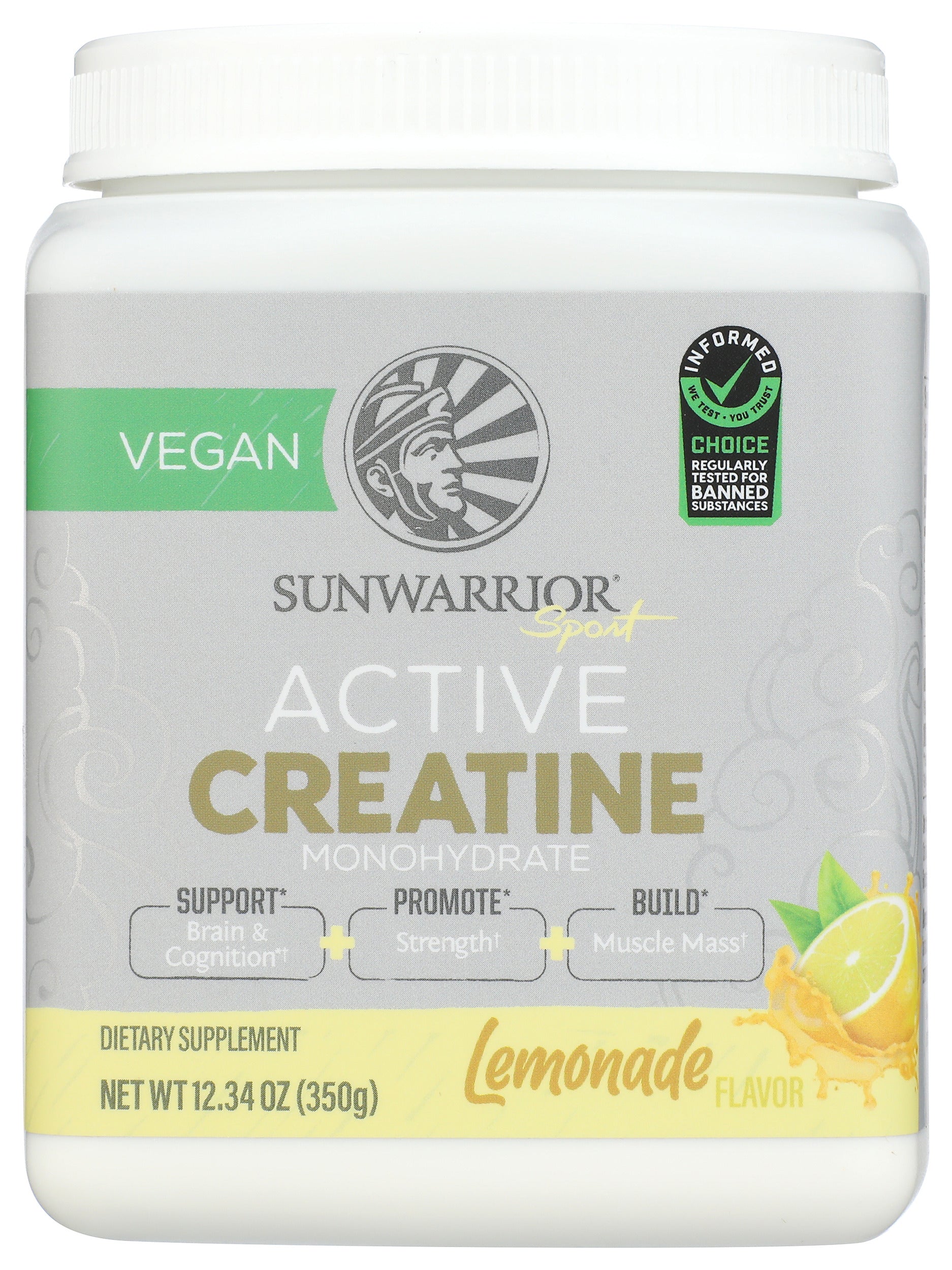 Lemonade Active Sunwarrior Active Creatine Lemonade 350g 50srv – Nutrition Stop