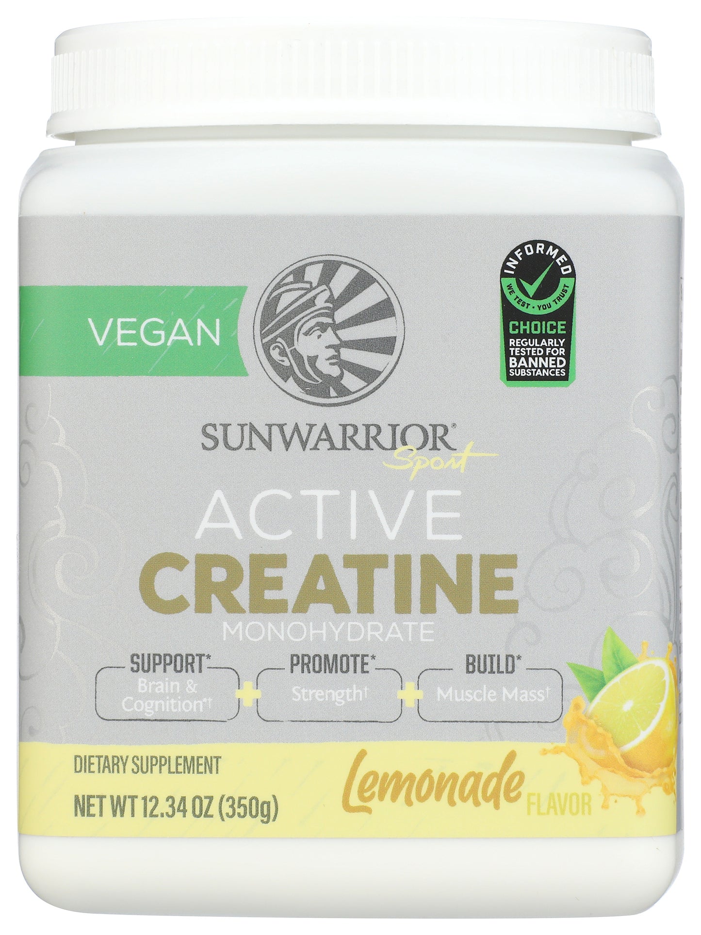 Sunwarrior Active Creatine Lemonade 350g 50srv