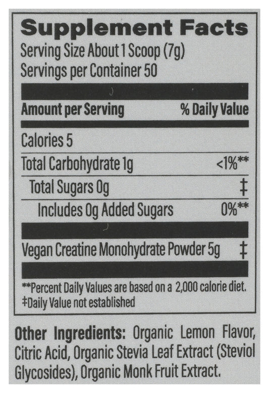 Sunwarrior Active Creatine Lemonade 350g 50srv