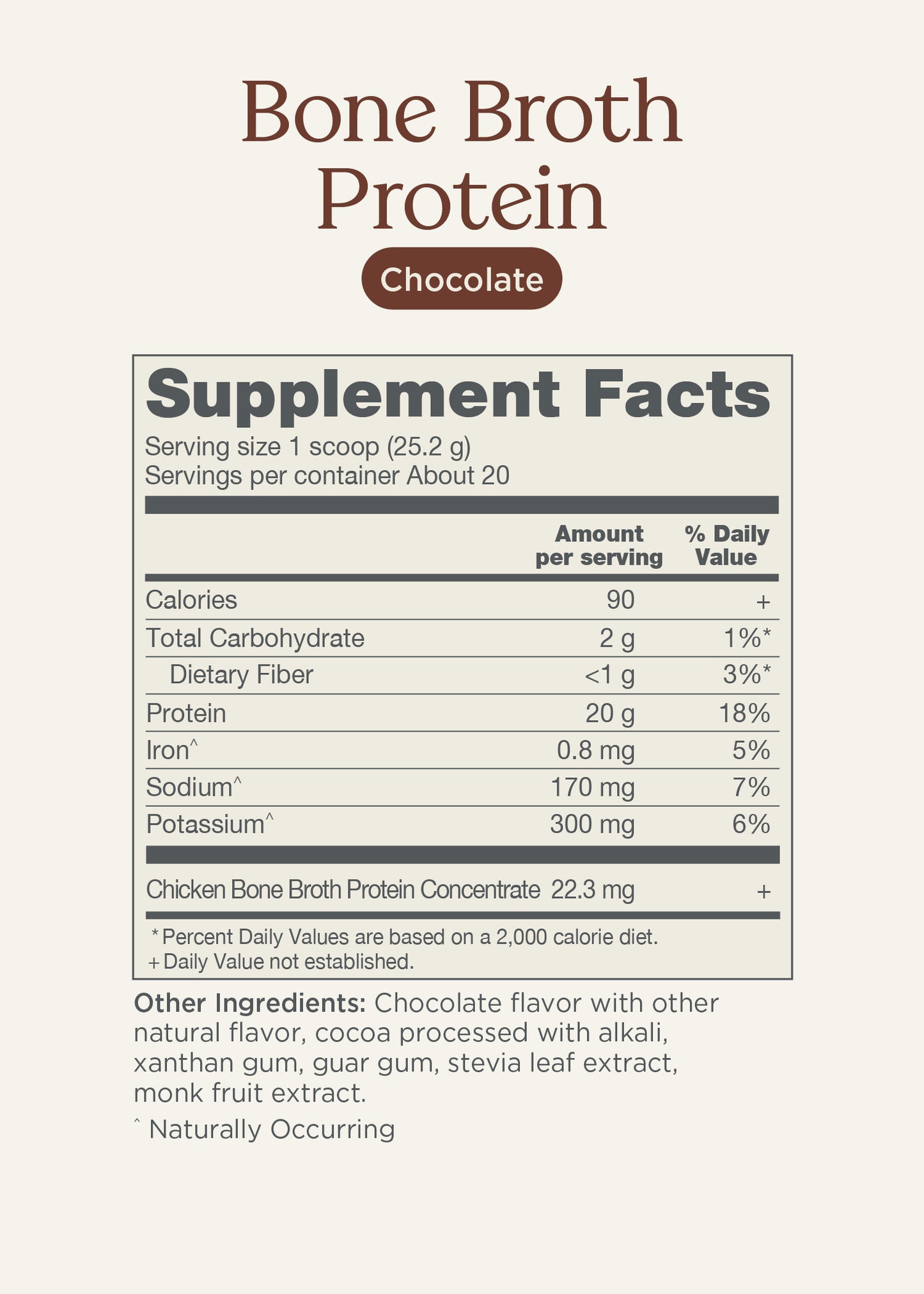 The Good Collective Bone Broth Protein Chocolate