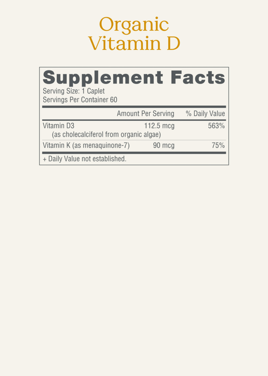 The Good Collective Organic Vitamin D 60ct
