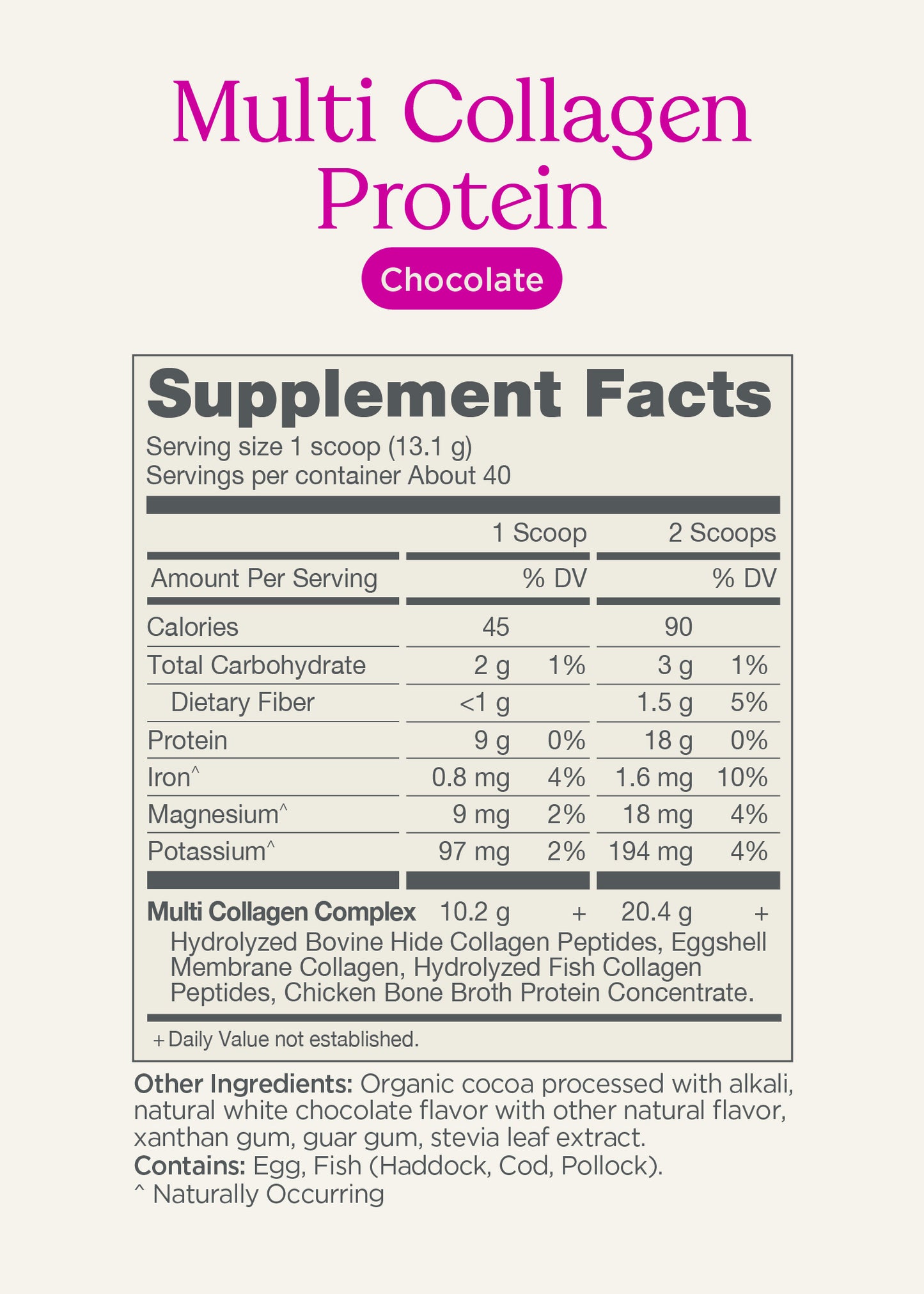 The Good Collective Multi Collagen Protein Chocolate