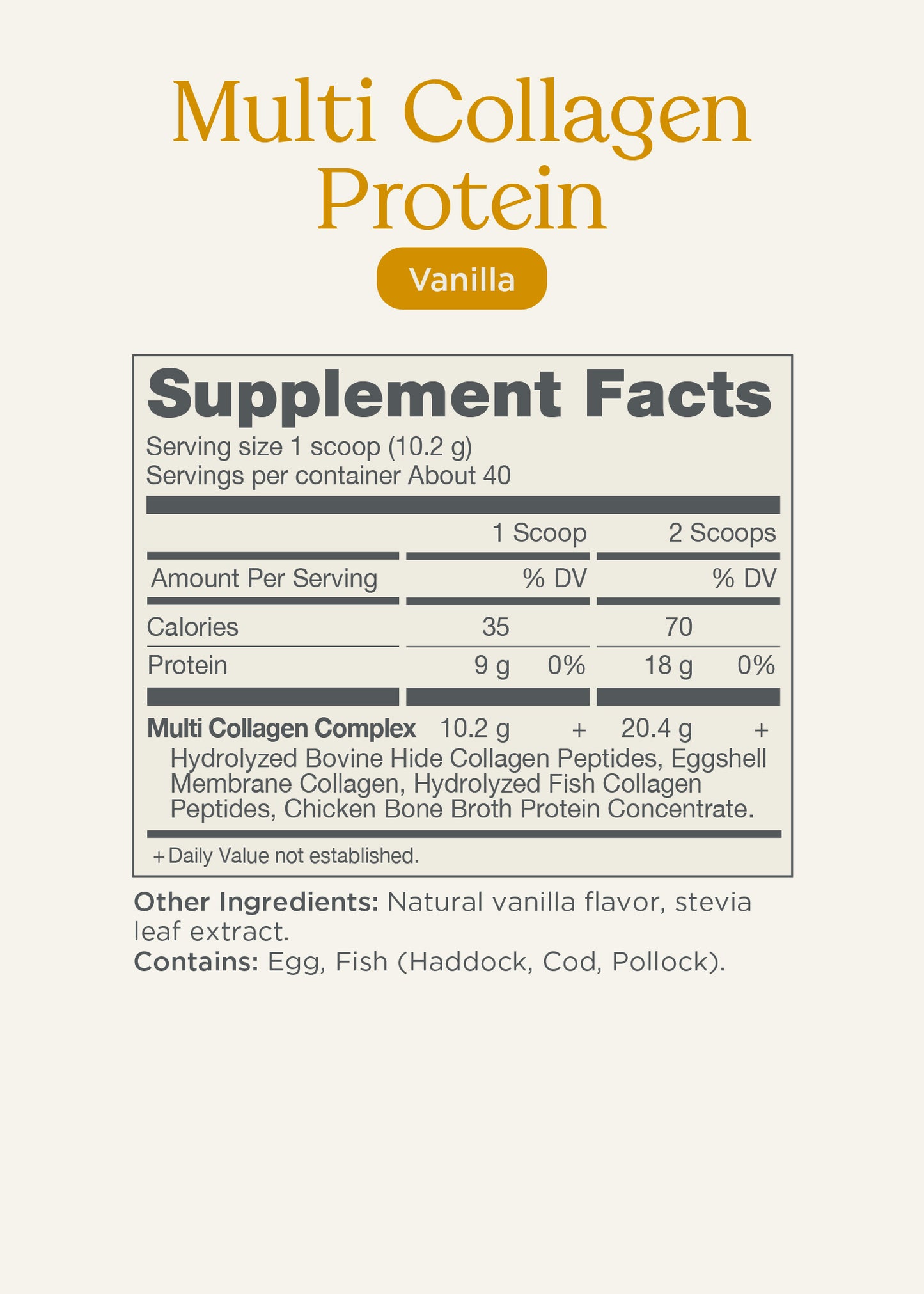 The Good Collective Multi Collagen Protein Vanilla