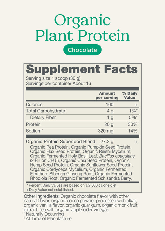 The Good Collective Organic Plant Protein Chocolate