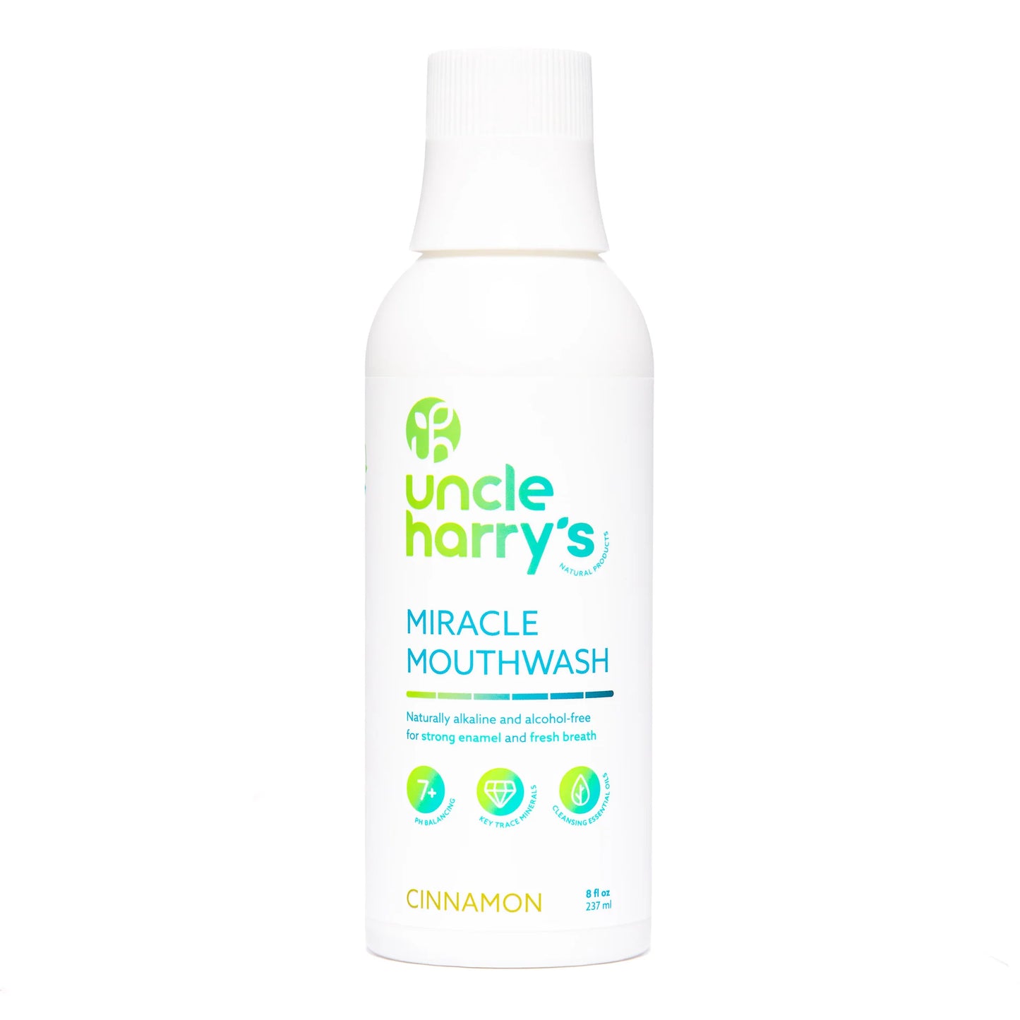 Uncle Harrys Miracle Mouthwash Cinnamon 8oz