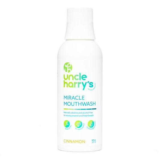 Uncle Harrys Miracle Mouthwash Cinnamon 8oz