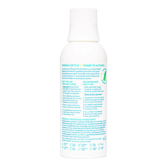 Uncle Harrys Miracle Mouthwash Cinnamon 8oz