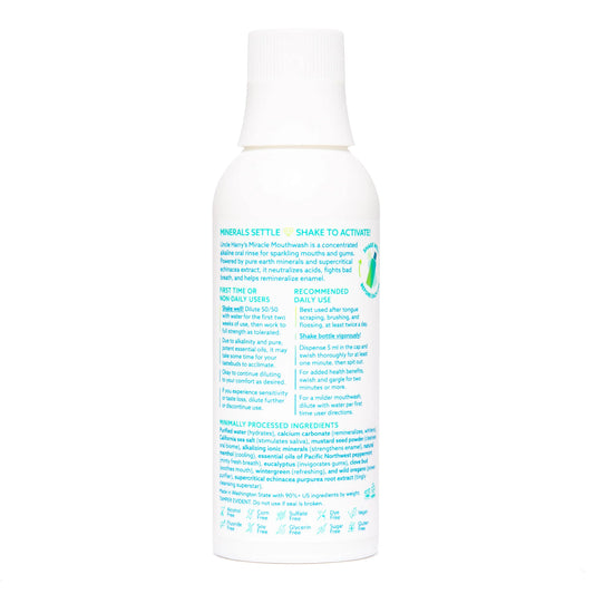 Uncle Harrys Miracle Mouthwash 8oz