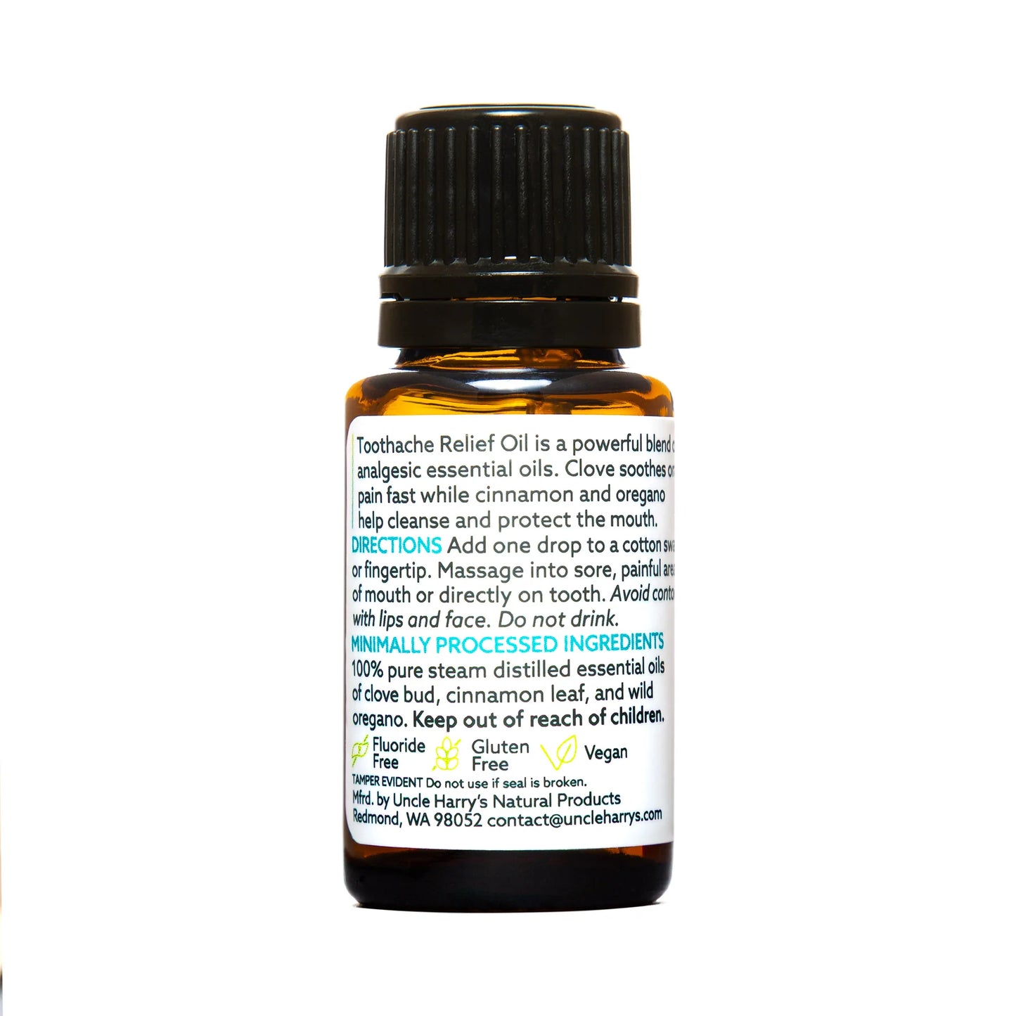 Uncle Harrys Tooth Ache Relief Oil .5oz