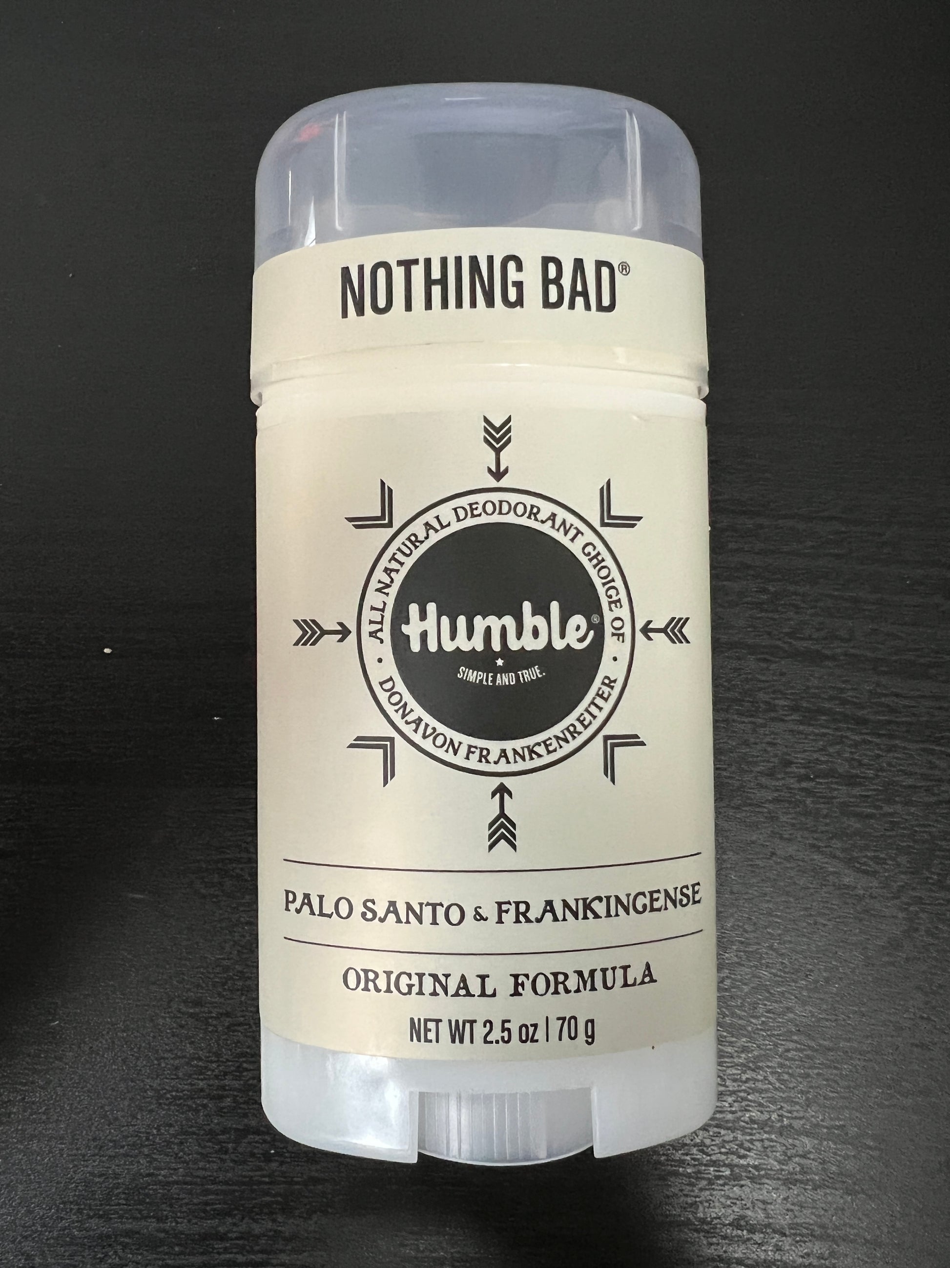 Humble All Natural Deodorant Palo Santo & Frankincense Front