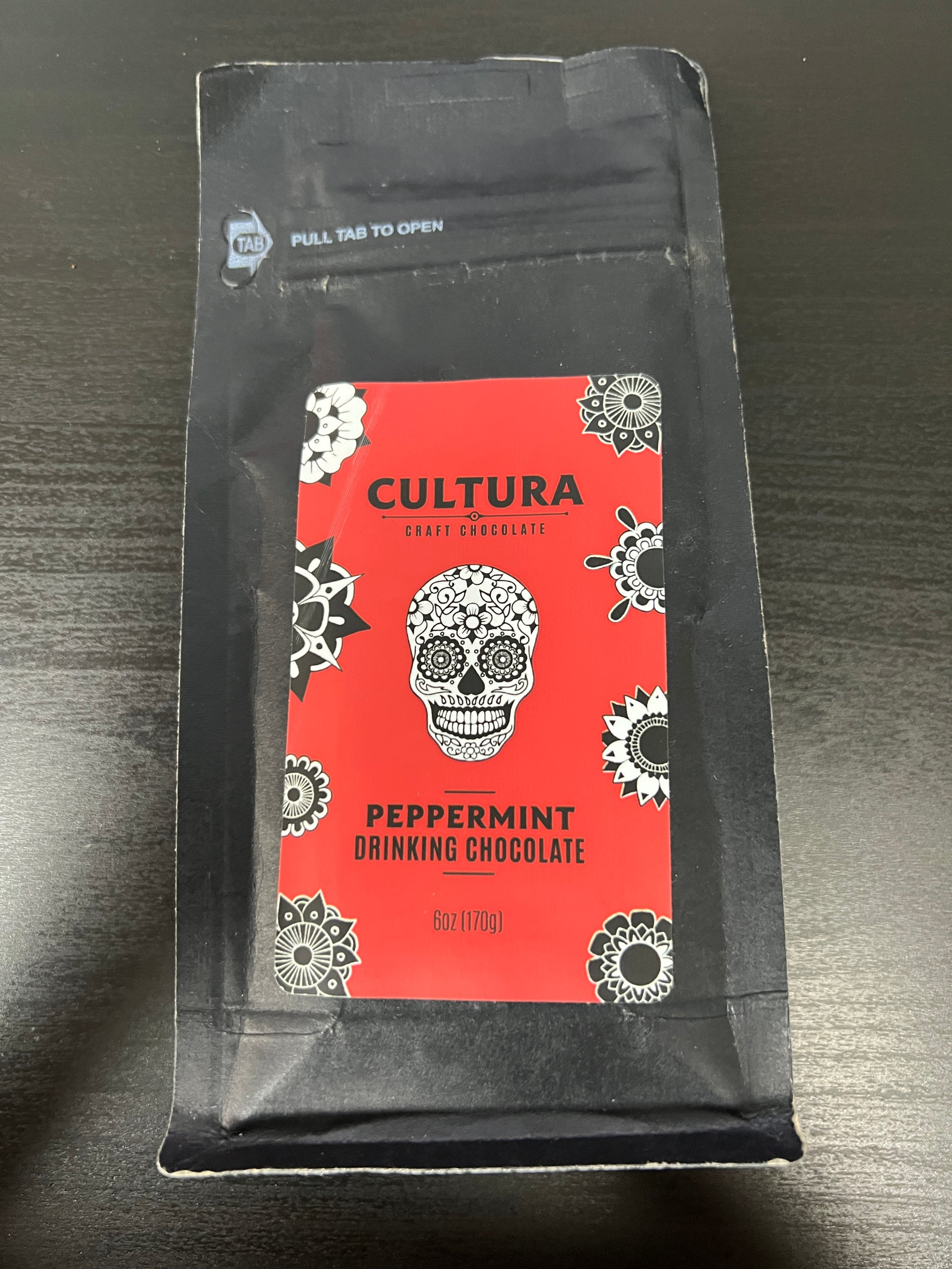 Cultura Peppermint Drinking Chocolate 6 oz Front