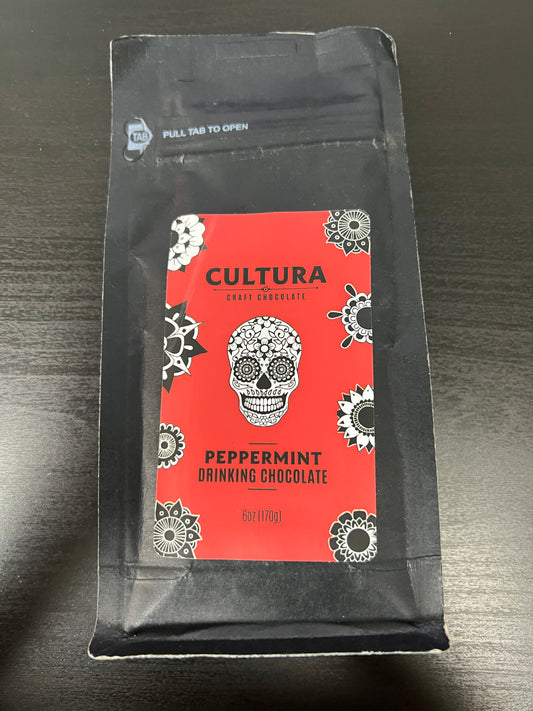 Cultura Peppermint Drinking Chocolate 6 oz Front