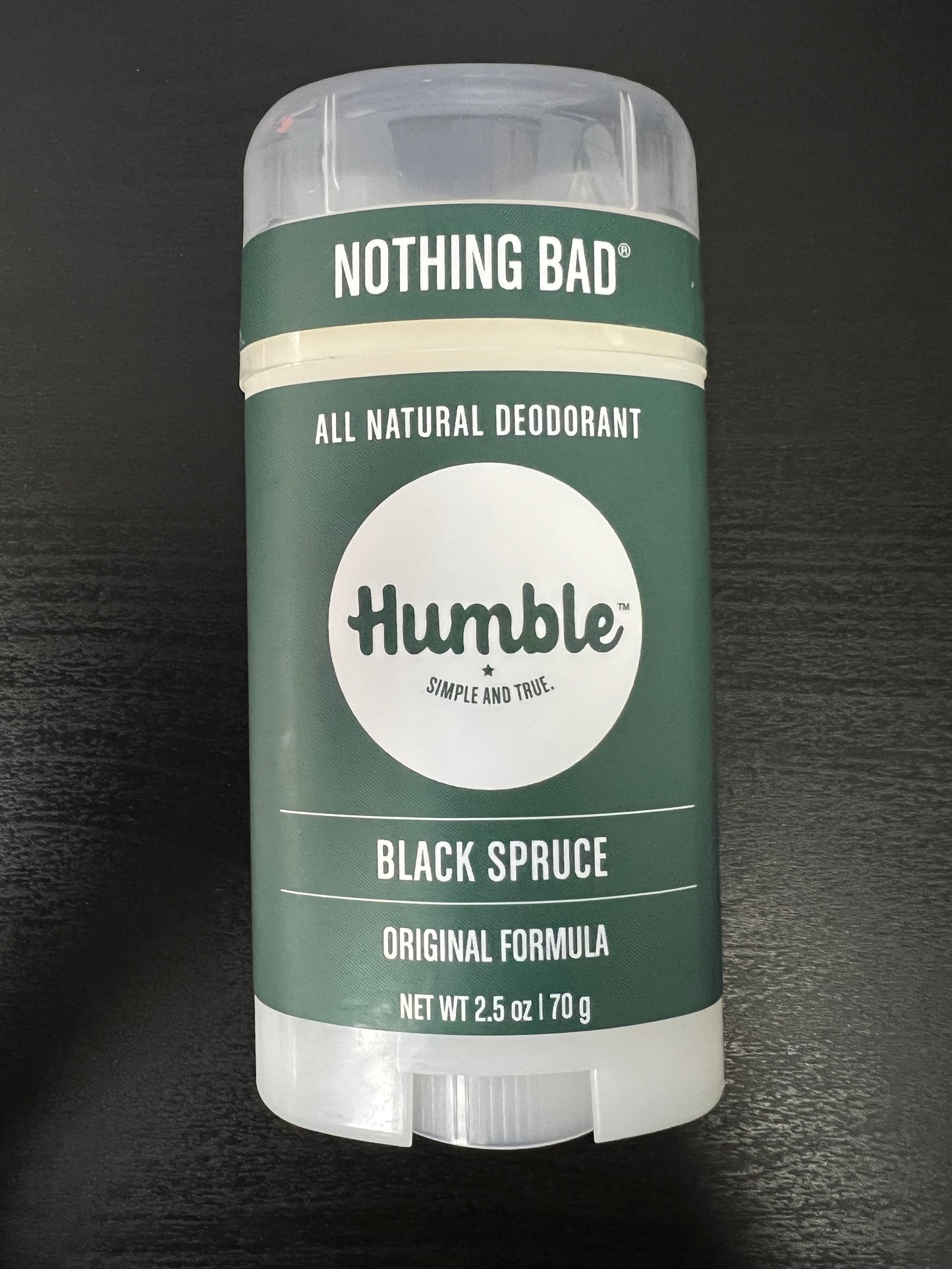 Humble All Natural Deodorant Black Spruce 2.5oz Front