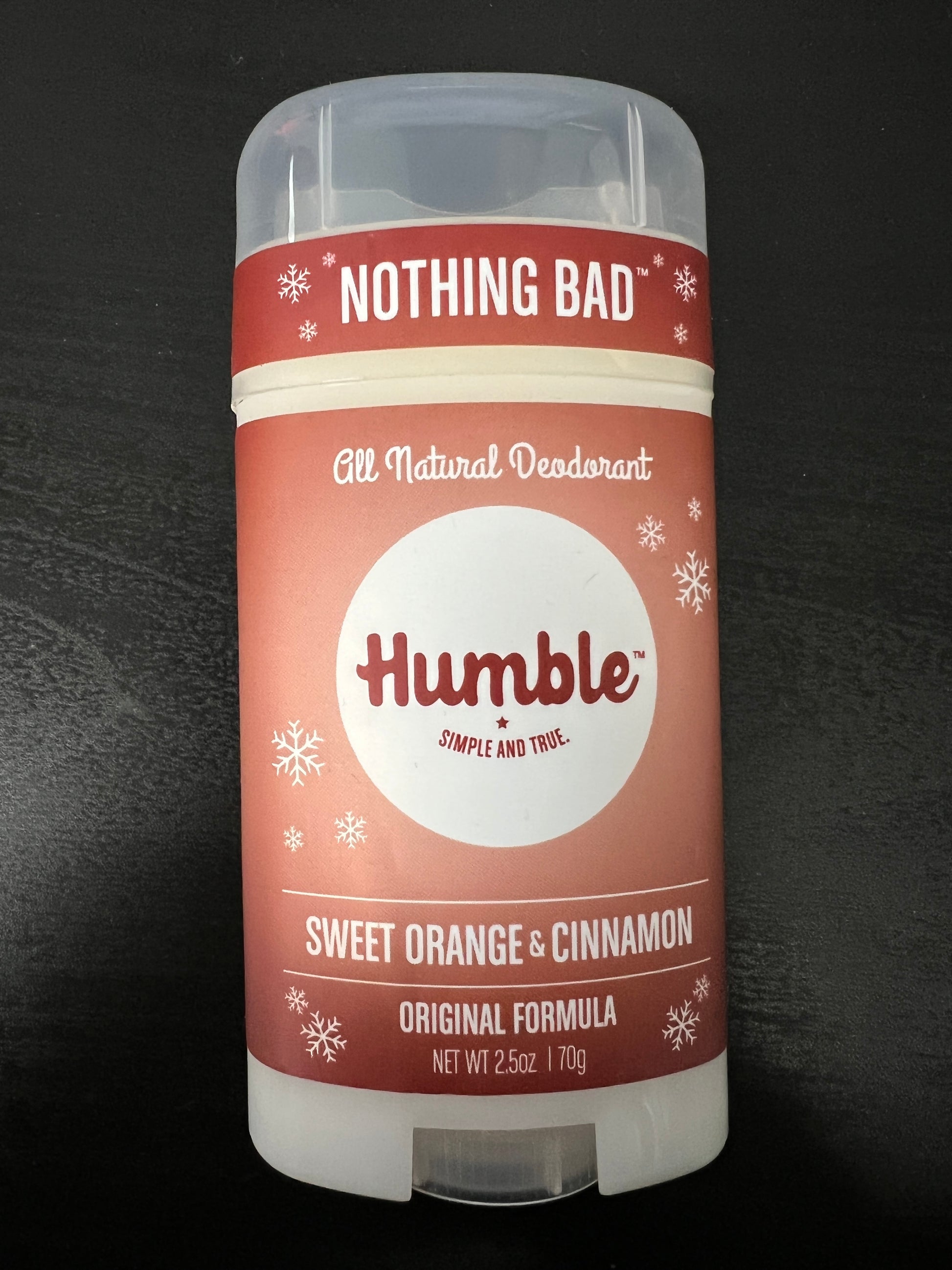 Humble All Natural Deodorant Sweet Orange & Cinnamon 2.5oz Front