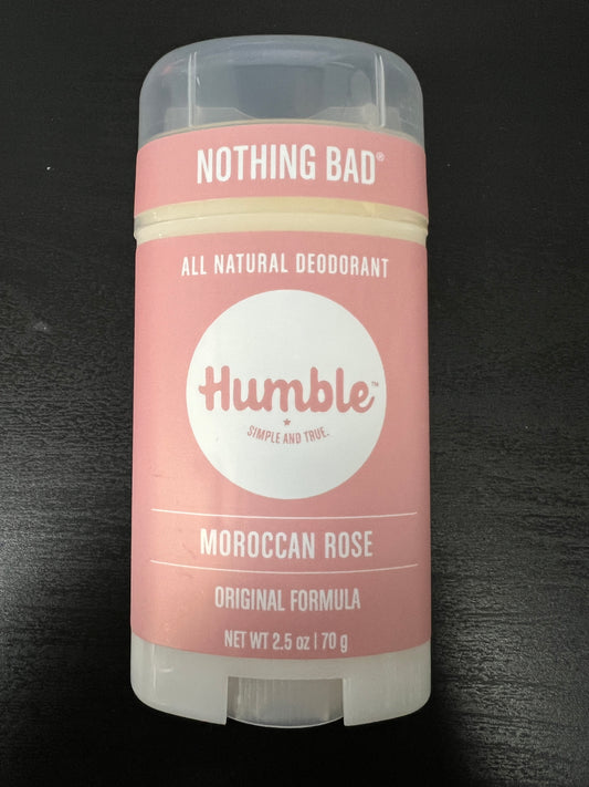 Humble All Natural Deodorant Moroccan Rose 2.5oz Front