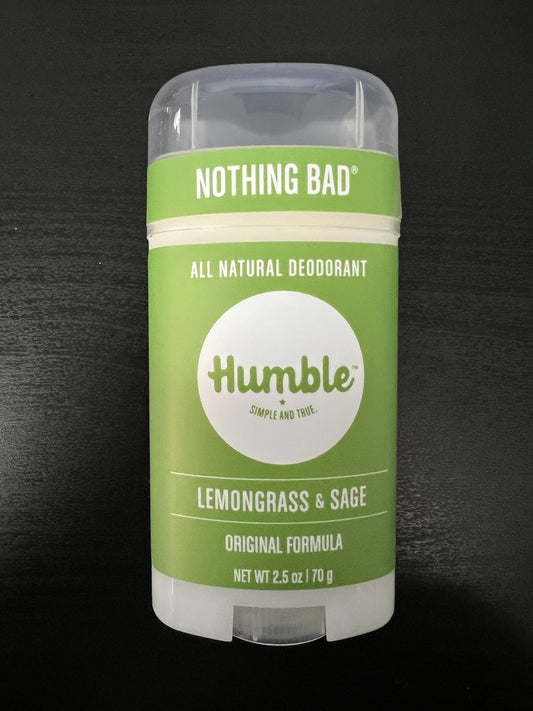 Humble All Natural Deodorant Lemongrass & Sage 2.5oz Front