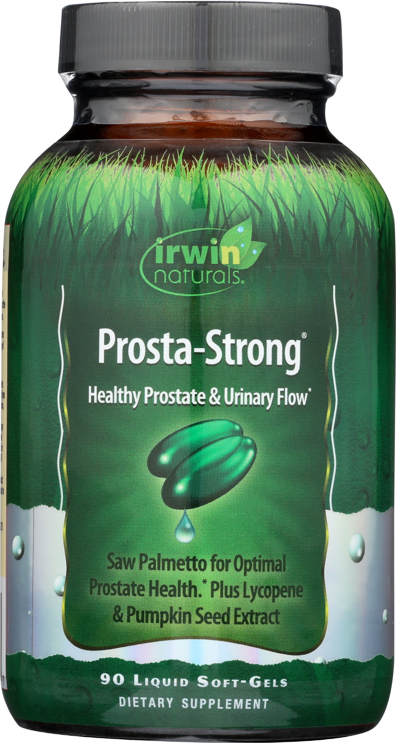 Irwin Naturals Prosta-Strong 90 Liquid Soft Gels Front of Bottle