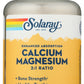 Solaray Enhanced Absorption Calcium Magnesium 90 VegCaps Front of Bottle