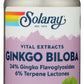 Solaray Ginkgo Biloba 60 VegCaps Front of Bottle