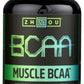 Zhou Muscle BCAA 2,500mg 120 Veggie Capsules Front of Bottle