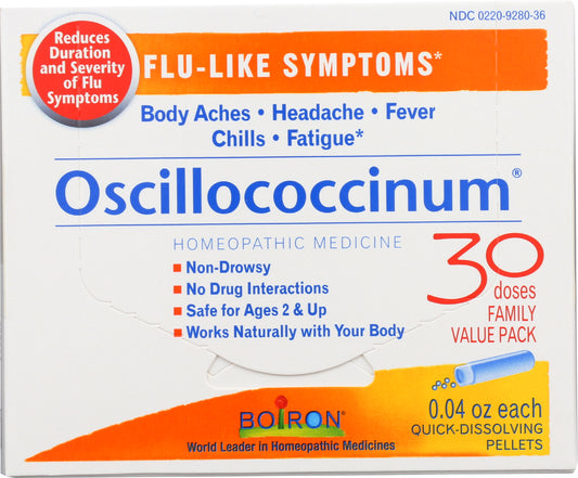 Boiron Oscillococcinum 30 Doses Front of Box