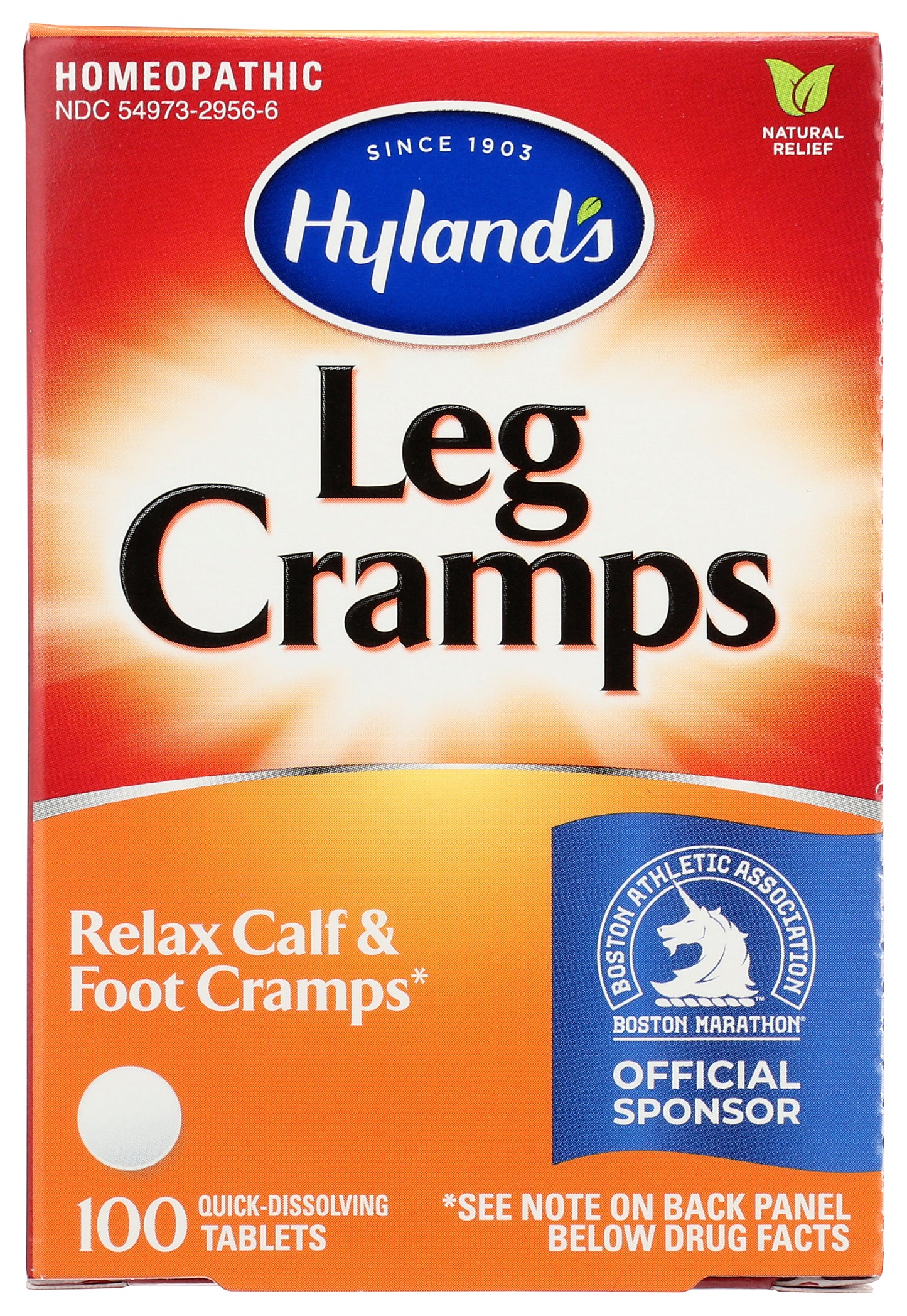 Hyland's Leg Cramps 100 Tablets Front
