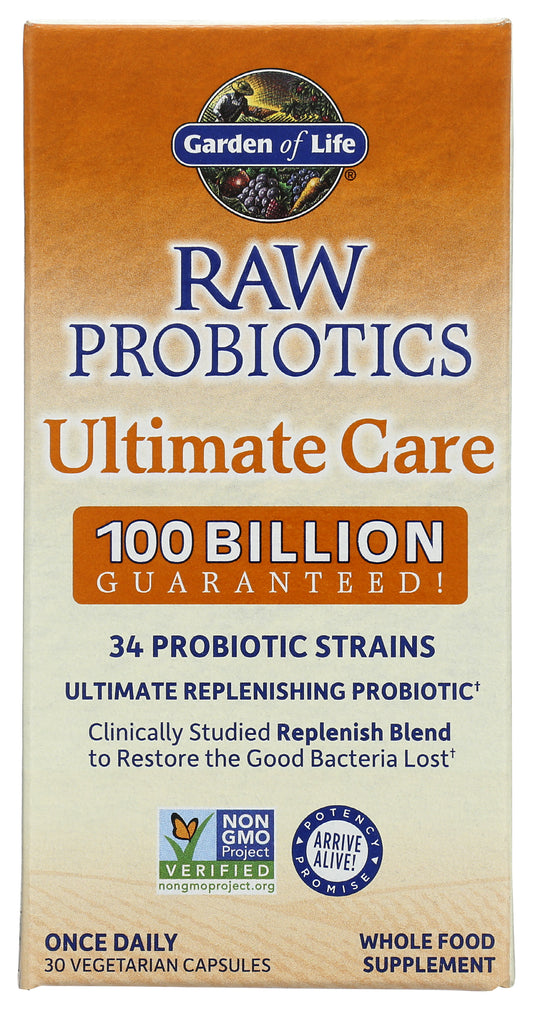 Garden of Life Raw Probiotics Ultimate Care Front of Box