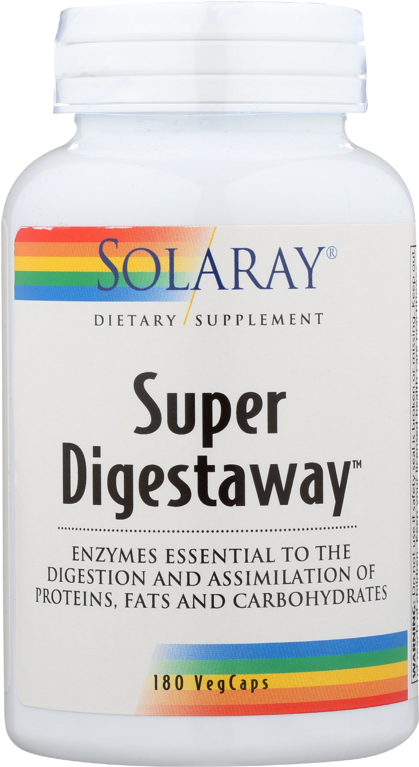 Solaray Super Digestaway 180 VegCaps Front