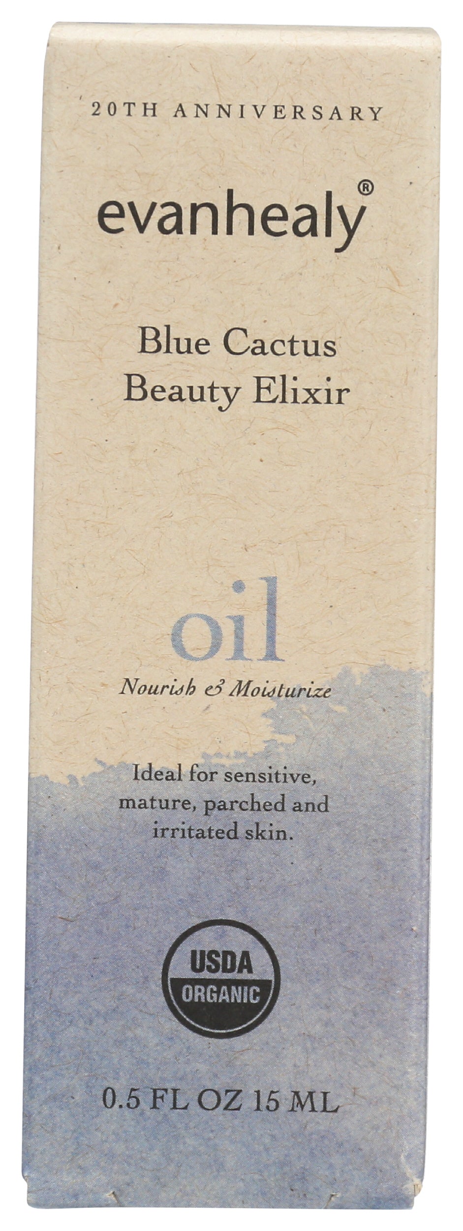 evanhealy Blue Cactus Beauty Elixir Oil 0.5 Fl. Oz. Front