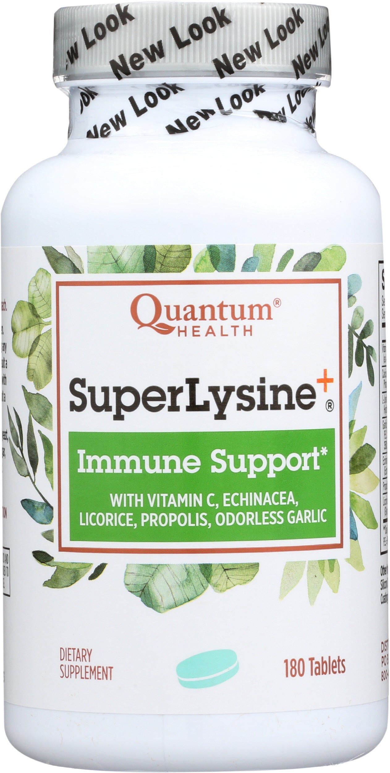Quantum Health SuperLysine+ 180 Tablets Front