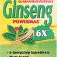 Natural Balance Ginseng Powermax 6X 50 VegCaps Front