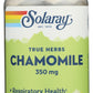 Solaray Chamomile 350mg 100 VegCaps Front of Bottle