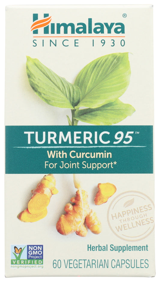 Himalaya Turmeric 95 with Curcumin 60 Vegetarian Capsules Front of Box