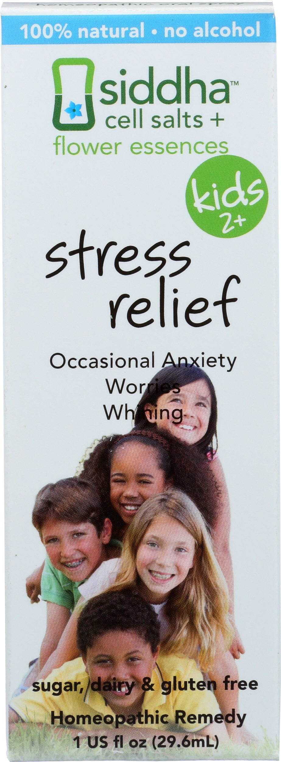 Siddha Remedies Stress Relief Kids 2+ 1 Fl. Oz. Front