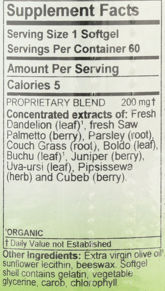 Herbs Etc. Kidney Tonic 60 Soft Gels Back