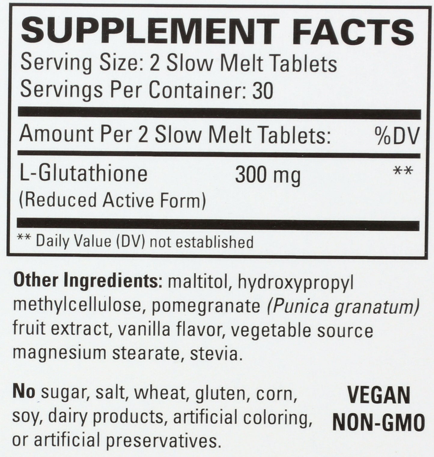 Terry Naturally Clinical Glutathione 60 Slow Melt Tablets