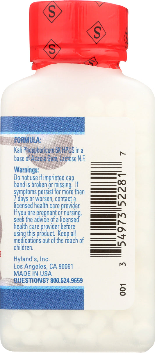 Hyland's #6 Kali Phos. 6X 500 Tablets Back