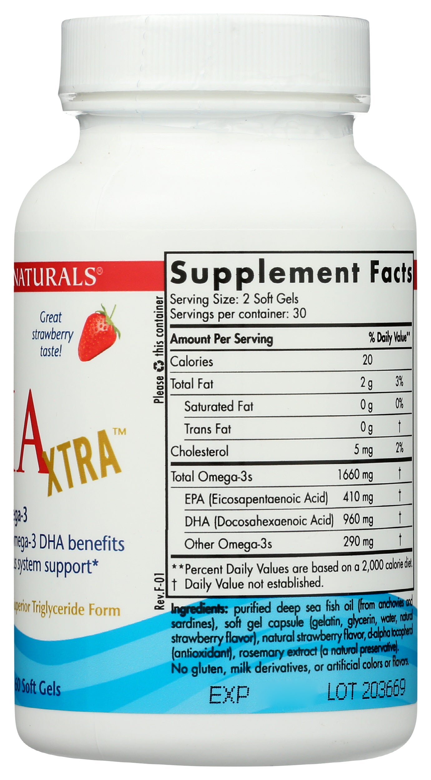 Nordic Naturals DHA Xtra Back of Bottle