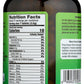 Pines Wheat Grass 500 Tablets Back of Bottle