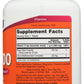 Now Foods C-1000 With Rose Hips & Bioflavonoids 100 Tablets Back of Bottle