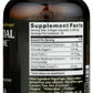HealthForce SuperFoods Charcoal Supreme 60 VeganCaps Back of Bottle