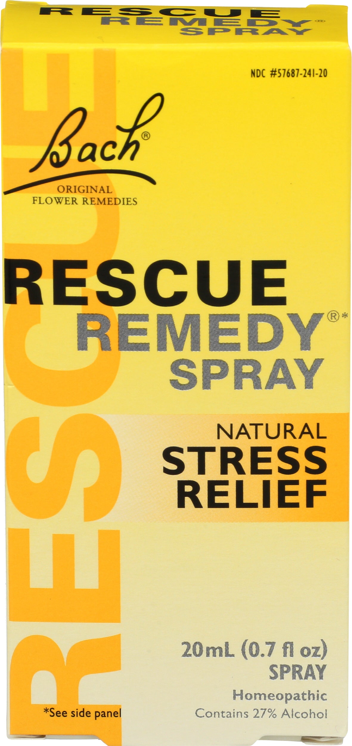 Bach Rescue Remedy Spray Stress Relief 0.7 fl oz Front