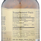 Solgar Calcium Citrate with Vitamin D3 240 Tablets Back of Bottle