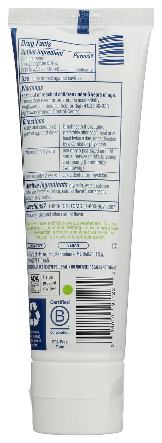 Tom's Natural Children's Toothpaste Silly Strawberry 5.1 oz