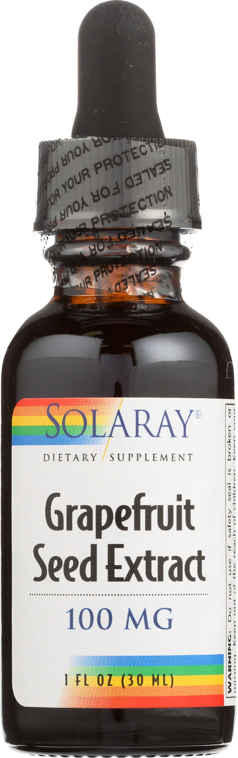 Solaray Grapefruit Seed Extract 100 mg 1 fl. oz. Front