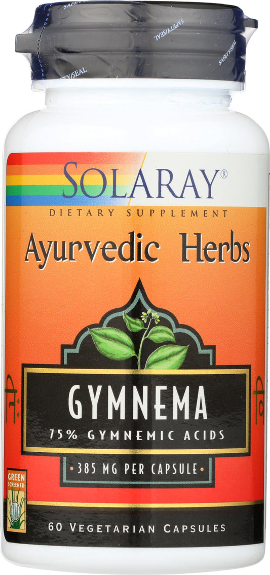 Solaray Vital Extracts Gymnema 385 mg 60 VegCaps Front of Bottle